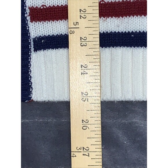 Pebble Beach Of California Vintage Womens Cardigan Sweater red, white, and blue - Picture 7 of 10